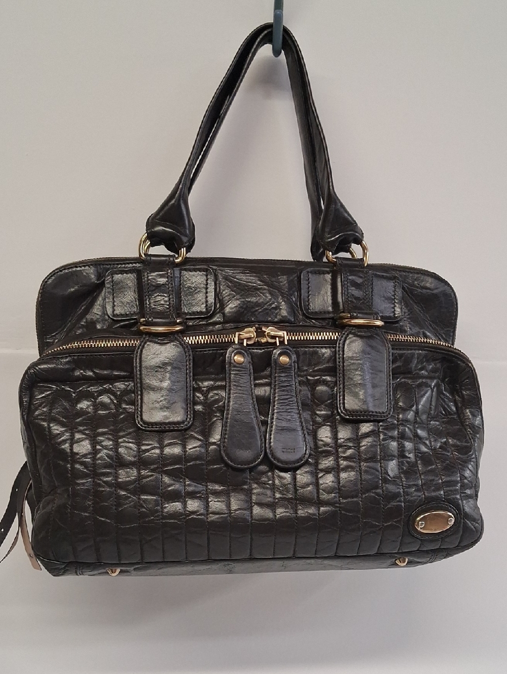 Womens Chloe Brown Leather Bay tote
